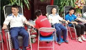 Trung tâm Đào tạo và Bồi dưỡng nghiệp vụ Cảnh sát biển  tham gia Chương trình “Hiến máu tình nguyện” năm 2022