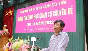 Bộ Tư lệnh Cảnh sát biển tổ chức thông tin Khoa học Quân sự quý III năm 2022