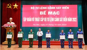 Bế mạc Lớp tập huấn võ thuật Bộ Tư lệnh Cảnh sát biển