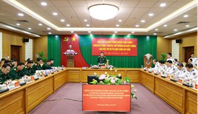 Thượng tướng Hoàng Xuân Chiến làm việc với Bộ Tư lệnh Cảnh sát biển về công tác chuẩn bị tổ chức chương trình giao lưu "Cảnh sát biển Việt Nam và những người bạn"