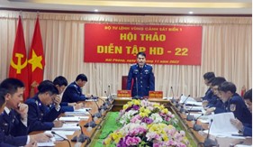 Hội thảo diễn tập “HĐ-22” của Bộ Tư lệnh Vùng Cảnh sát biển 1