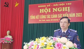 Hải đội 102 tổng kết công tác Cảnh sát biển năm 2022