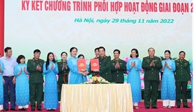 Lực lượng Cảnh sát biển tham dự Hội nghị Tổng kết Chương trình phối hợp hoạt động giữa Tổng cục Chính trị và Hội LHPN Việt Nam giai đoạn 2018-2022