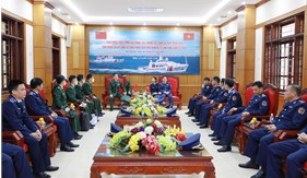 Đoàn đại biểu Cảnh sát biển Trung Quốc thăm Bộ Tư lệnh Vùng Cảnh sát biển 1