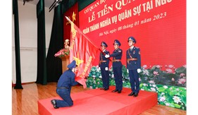 Cơ quan Bộ Tư lệnh Cảnh sát biển tiễn quân nhân hoàn thành nghĩa vụ quân sự tại ngũ năm 2023