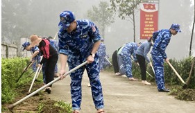 Tuổi trẻ Hải đội 102 hưởng ứng phong trào thi đua “Quân đội chung sức xây dựng nông thôn mới”	