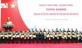 Tuyên dương gương mặt trẻ tiêu biểu, gương mặt trẻ triển vọng toàn quân năm 2022