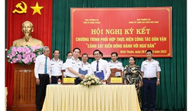 Tiếp tục lan toả sâu rộng Chương trình “Cảnh sát biển đồng hành với ngư dân” tại Ninh Thuận