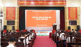 Tổ chức khảo sát, đánh giá trình độ tiếng Anh của cán bộ, nhân viên