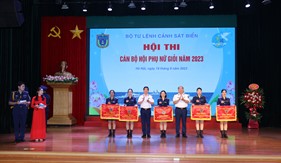 Bế mạc Hội thi Cán bộ Hội Phụ nữ giỏi Bộ Tư lệnh Cảnh sát biển năm 2023