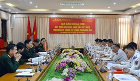 Viện Khoa học xã hội và Nhân văn quân sự làm việc tại Bộ Tư lệnh Vùng Cảnh sát biển 1