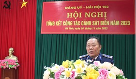 Hải đội 102 tổng kết công tác Cảnh sát biển năm 2023