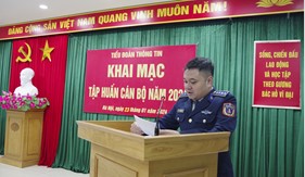 Tiểu đoàn thông tin khai mạc tập huấn cán bộ năm 2024