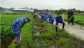 Tuổi trẻ Bộ Tư lệnh Vùng Cảnh sát biển 2 ra quân hưởng ứng Tháng Thanh niên năm 2024