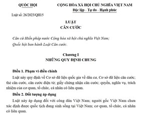 Luật Căn cước số 26/2023/QH15