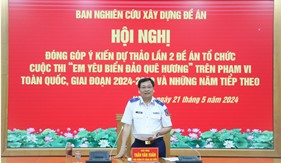 Khẩn trương hoàn thiện Dự thảo hồ sơ Đề án tổ chức Cuộc thi “Em yêu biển đảo quê hương”