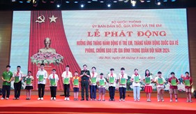 Phát động hưởng ứng tháng hành động vì trẻ em và hành động quốc gia về phòng, chống bạo lực gia đình trong Quân đội