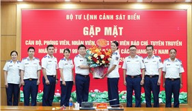 Bộ Tư lệnh Cảnh sát biển: Gặp mặt cán bộ, phóng viên, cộng tác viên báo chí, tuyên truyền nhân kỷ niệm 99 năm Ngày Báo chí cách mạng Việt Nam