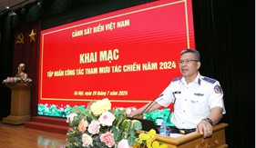 Cảnh sát biển Việt Nam tập huấn công tác Tham mưu tác chiến năm 2024