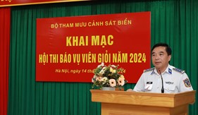 Bộ Tham mưu Cảnh sát biển tổ chức Hội thi Báo vụ viên giỏi năm 2024