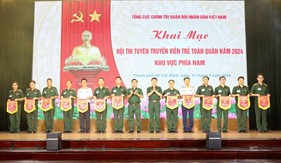 Khai mạc Hội thi tuyên truyền viên trẻ toàn quân năm 2024 khu vực phía Nam