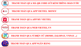 Viettel Telecom thông báo điều chỉnh phí thu cước dịch vụ của Viettel tại nhà