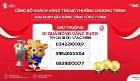 Công bố khách hàng trúng thưởng chương trình “Xem Euro Săn Bóng Vàng Cùng TV360"