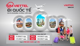 Viettel cung cấp thêm 4 gói cước data Roaming không giới hạn tại nhiều quốc gia lớn