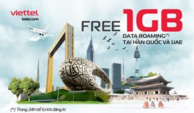 Nghỉ lễ 2/9, Viettel tặng Data Roaming miễn phí cho khách hàng đi Hàn Quốc, UAE