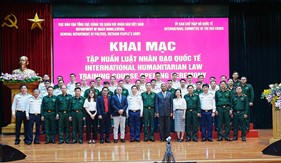 Khai mạc tập huấn Luật Nhân đạo quốc tế và Luật Xung đột vũ trang trên biển năm 2024