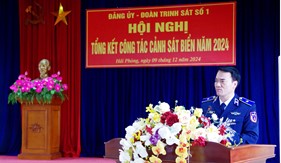 Đoàn Trinh sát số 1 tổ chức Hội nghị tổng kết công tác Cảnh sát biển năm 2024