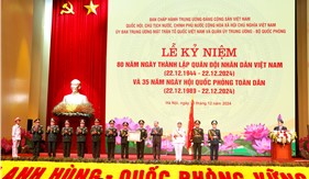 Lễ kỷ niệm 80 năm Ngày thành lập Quân đội nhân dân Việt Nam và 35 năm Ngày hội Quốc phòng toàn dân