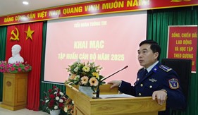 Tiểu đoàn Thông tin/Bộ Tham mưu Cảnh sát biển khai mạc tập huấn cán bộ năm 2025