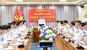 Kiểm tra công tác sẵn sàng chiến đấu và chuẩn bị đón Tết tại Bộ Tư lệnh Vùng Cảnh sát biển 2