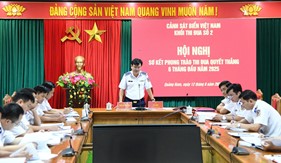 Khối thi đua số 2 Cảnh sát biển Việt Nam sơ kết phong trào Thi đua Quyết thắng 6 tháng đầu năm 2025