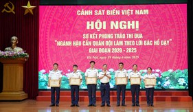Cảnh sát biển Việt Nam sơ kết Phong trào thi đua “Ngành Hậu cần Quân đội làm theo lời Bác Hồ dạy” giai đoạn 2020 - 2025