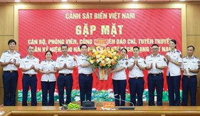 Cảnh sát biển Việt Nam tổ chức gặp mặt cán bộ, phóng viên, nhân viên, cộng tác viên báo chí, tuyên truyền