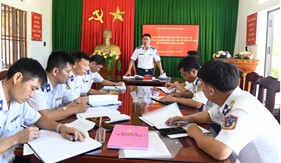 Bộ Tư lệnh Vùng Cảnh sát biển 2 thăm, kiểm tra Trạm 2 Cảnh sát biển