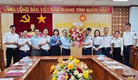 Bộ Tư lệnh Vùng Cảnh sát biển 2 thăm, làm việc với Ban Tuyên giáo và Dân vận Tỉnh ủy Gia Lai