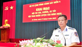 Bộ Tư lệnh vùng Cảnh sát biển 4 khai mạc Hội thi tàu, xuồng xe tốt năm 2025