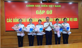 5 nữ quân nhân Cảnh sát biển Việt Nam hoàn thành xuất sắc nhiệm vụ A80