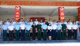 Các đơn vị trong Cụm thi đua Nam Trung Bộ tham quan, trao đổi, học tập kinh nghiệm tại Sư đoàn 377