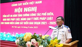 Cảnh sát biển Việt Nam tổng kết 5 năm thực hiện công tác phổ biến, giáo dục pháp luật cho thanh niên