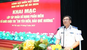 Khai mạc lớp tập huấn sử dụng phần mềm tổ chức Cuộc thi “Em yêu biển, đảo quê hương”