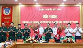 Đại tướng Nguyễn Tân Cương chủ trì Hội nghị bàn giao chức trách, nhiệm vụ Tư lệnh Cảnh sát biển Việt Nam
