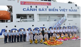 Tàu CSB 8002 cập cảng Cebu, bắt đầu thăm và giao lưu với Lực lượng bảo vệ bờ biển Philippines