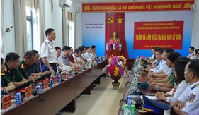 Bộ Tư lệnh Vùng Cảnh sát biển 2 và các địa phương thăm, làm việc tại đặc khu Lý Sơn