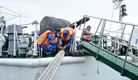 Bộ Tư lệnh Vùng Cảnh sát biển 2 chủ động phòng chống bão số 12