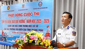 Bộ Tư lệnh Vùng Cảnh sát biển 2 và các địa phương phát động Cuộc thi “Em yêu biển, đảo quê hương” năm học 2025 - 2026