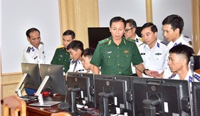 Bộ Quốc phòng kiểm tra công tác phòng, chống IUU tại Bộ Tư lệnh Vùng Cảnh sát biển 4